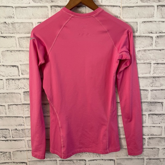 SOLD! Nike Pro Combat crew neck long sleeve compression fleece lined shirt Sm - Picture 2 of 4